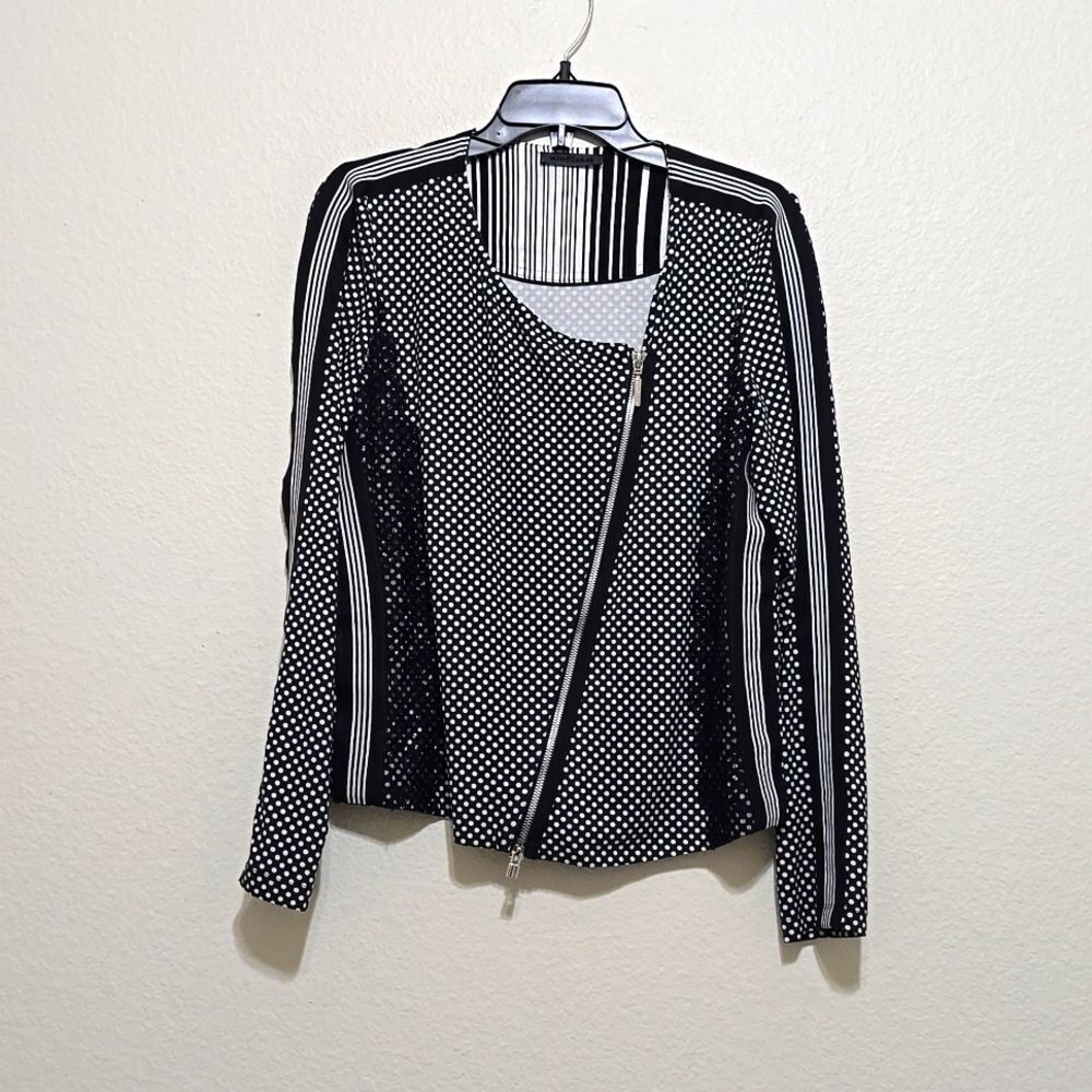 Airfield asymmetrical zipper jacket size 40( see measurements )